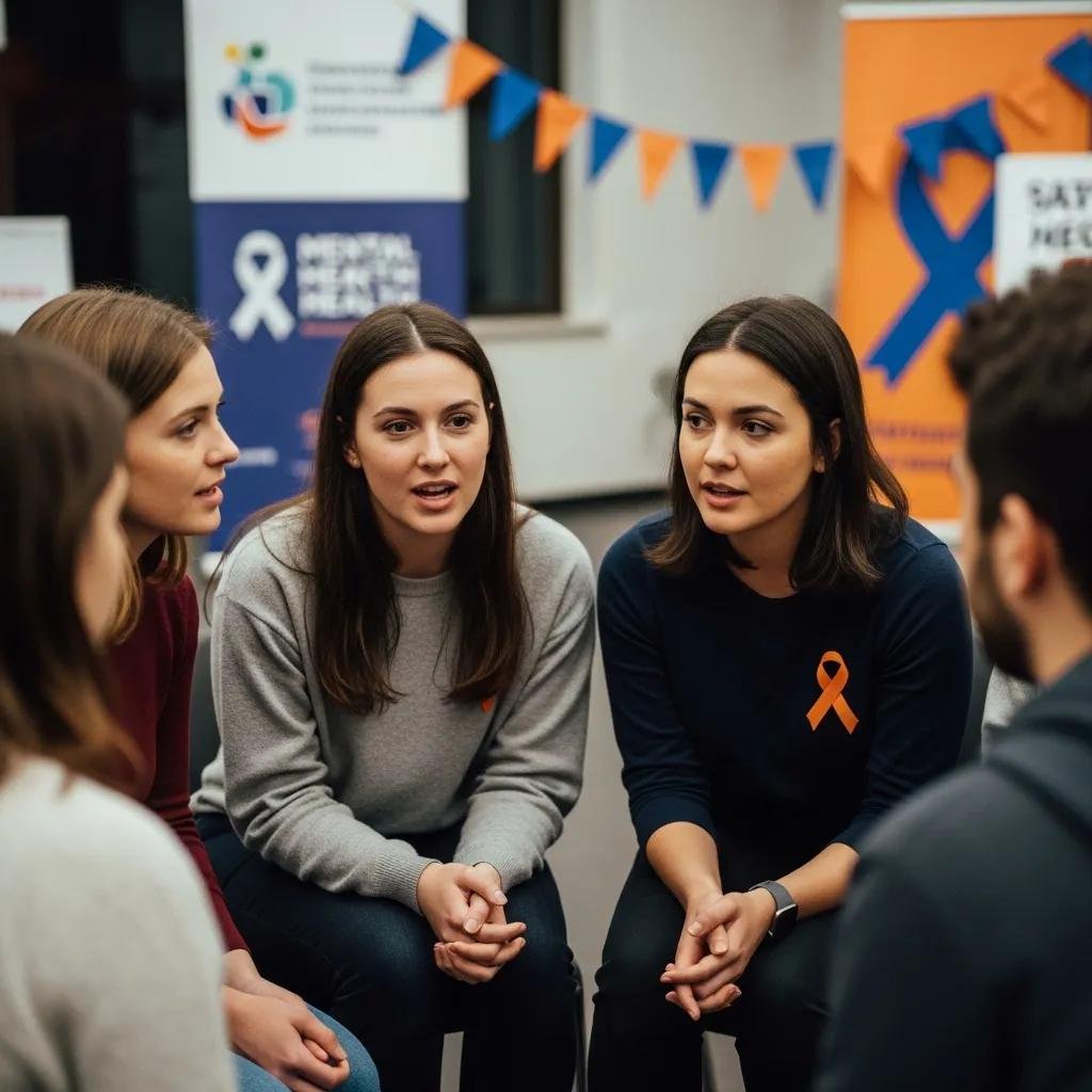 Participants sharing personal stories at a community event